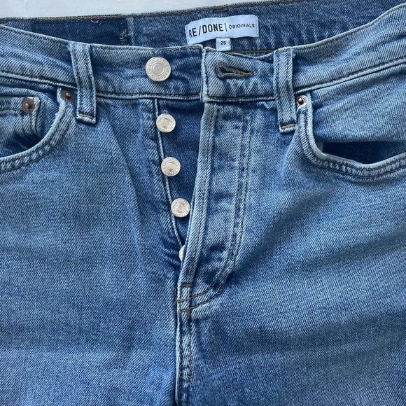 Re/Done High Rise Ankle Crop Jeans - Picture 9 of 10